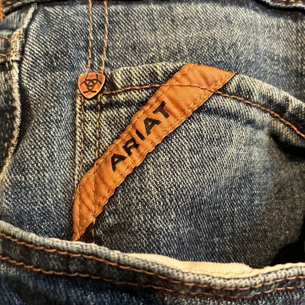 Ariat Legacy M4 Relaxed Boot Cut Men's Jeans**ALTERED**READ - Picture 5 of 16